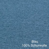 Blau 100% Schurwolle